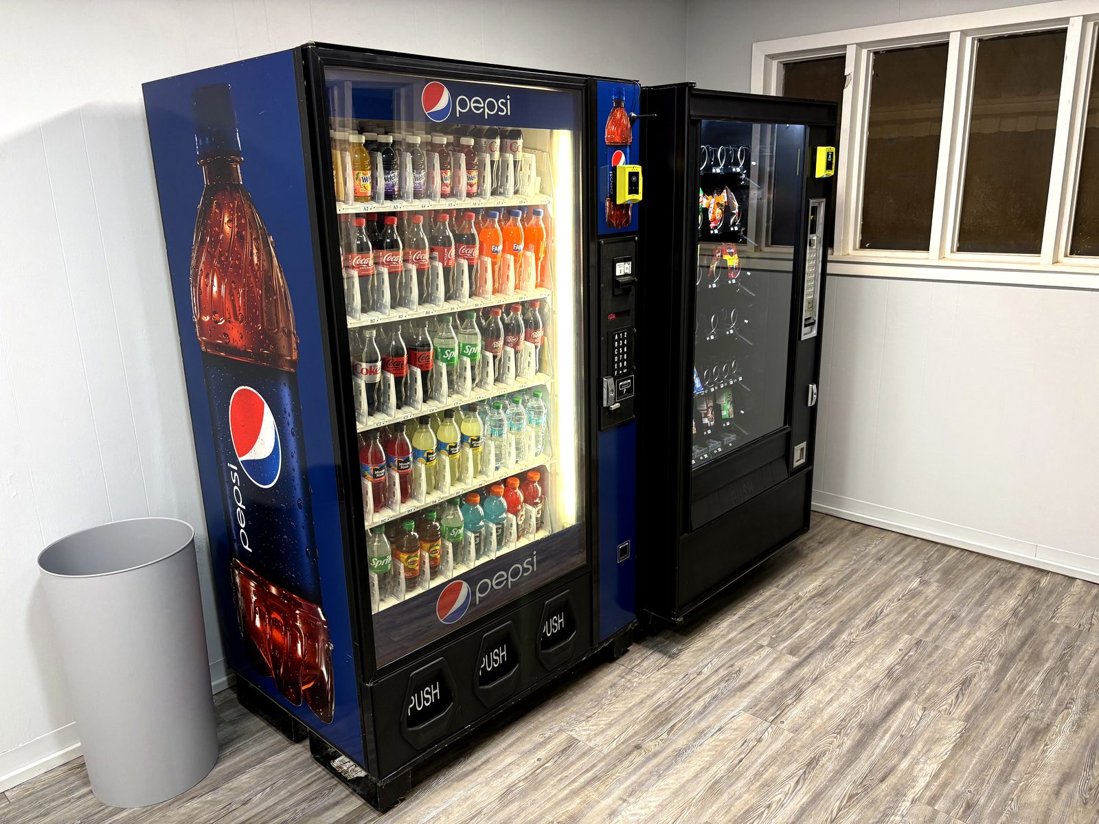 Drink and snack vending machines at Dogwood Ridge RV Park Natchitoches Louisiana